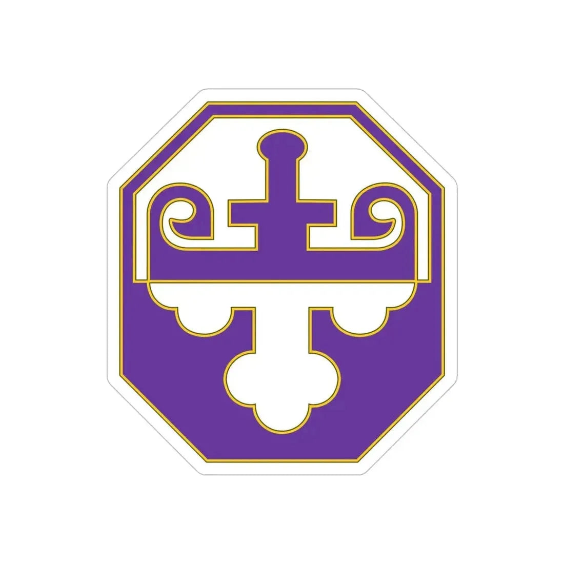 352 Civil Affairs Command 3 (U.S. Army) REVERSE PRINT Transparent Die-Cut STICKER - The Sticker Space