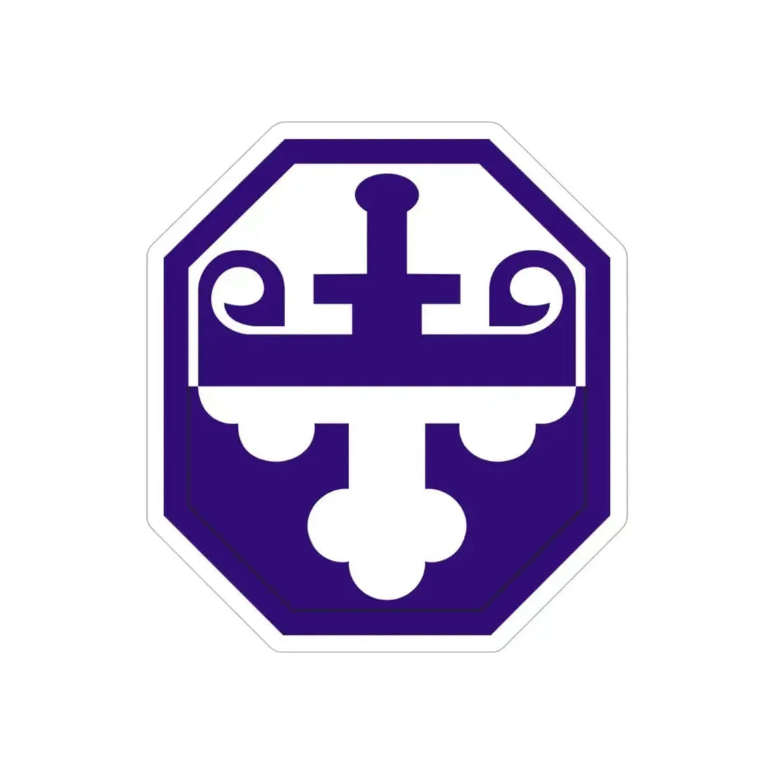 352 Civil Affairs Command (U.S. Army) REVERSE PRINT Transparent Die-Cut STICKER - The Sticker Space