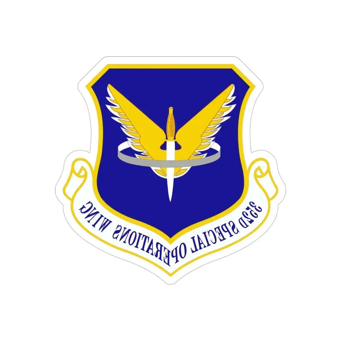 352 Special Operations Wing AFSOC (U.S. Air Force) REVERSE PRINT Transparent Die-Cut STICKER - The Sticker Space