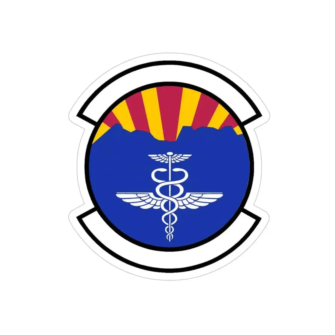 355 Operational Medical Readiness Squadron ACC (U.S. Air Force) REVERSE PRINT Transparent Die-Cut STICKER - The Sticker Space