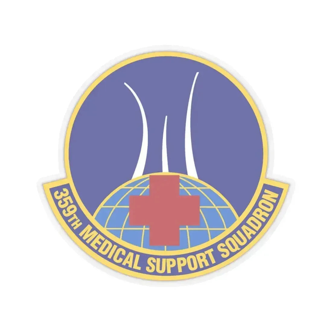 359th Medical Support Squadron (U.S. Air Force) STICKER Vinyl Kiss-Cut Decal 6 Inch Transparent - The Sticker Space