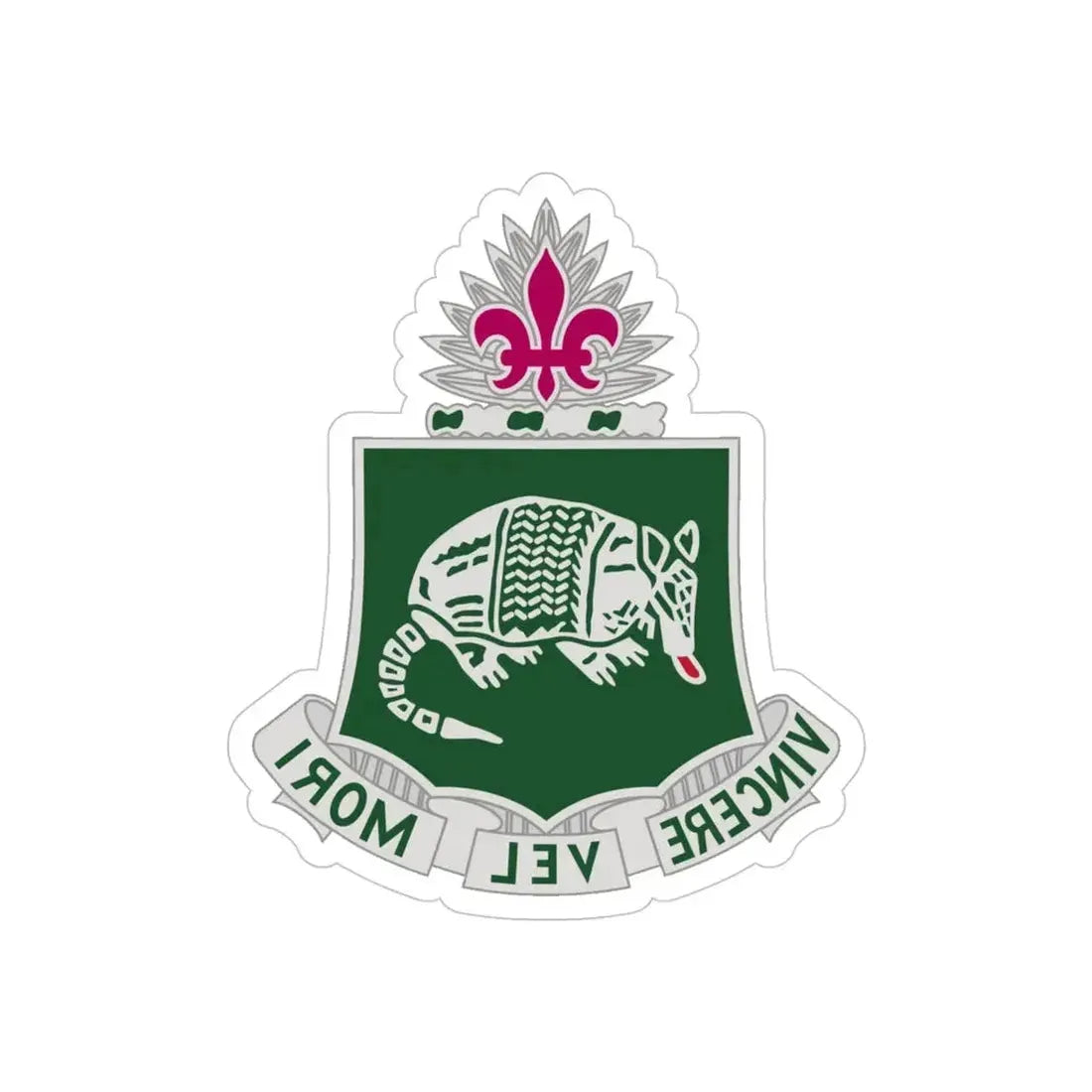 35th Armored Regiment (U.S. Army) REVERSE PRINT Transparent Die-Cut STICKER - The Sticker Space