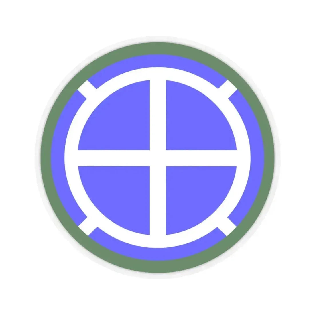 35th Infantry Division SSI (U.S. Army) STICKER Vinyl Kiss-Cut Decal 6 Inch Transparent - The Sticker Space