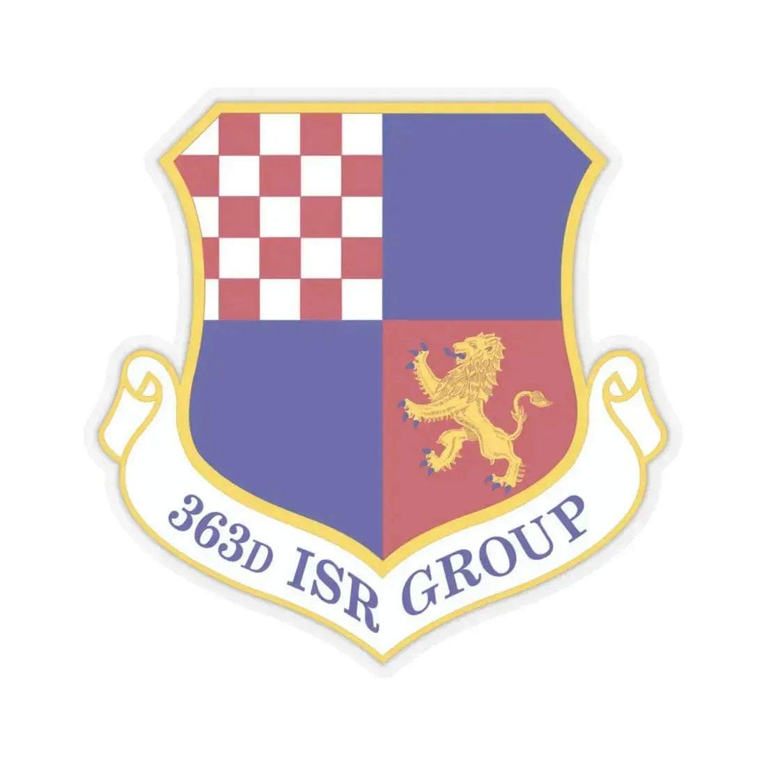 363 Intelligence Surveillance and Reconnaissance Group ACC (U.S. Air Force) STICKER Vinyl Kiss-Cut Decal 6 Inch Transparent - The Sticker Space