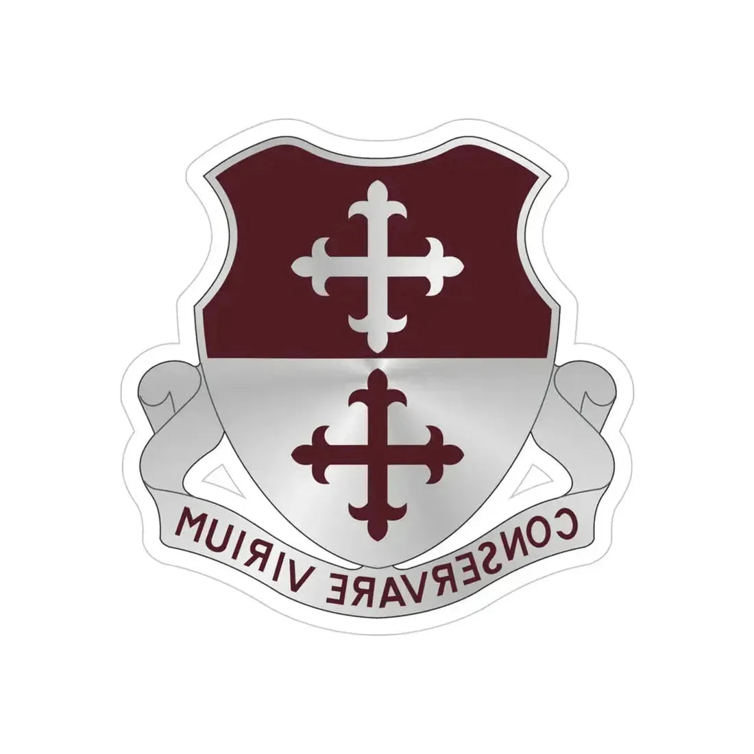 363 Medical Battalion (U.S. Army) REVERSE PRINT Transparent Die-Cut STICKER - The Sticker Space