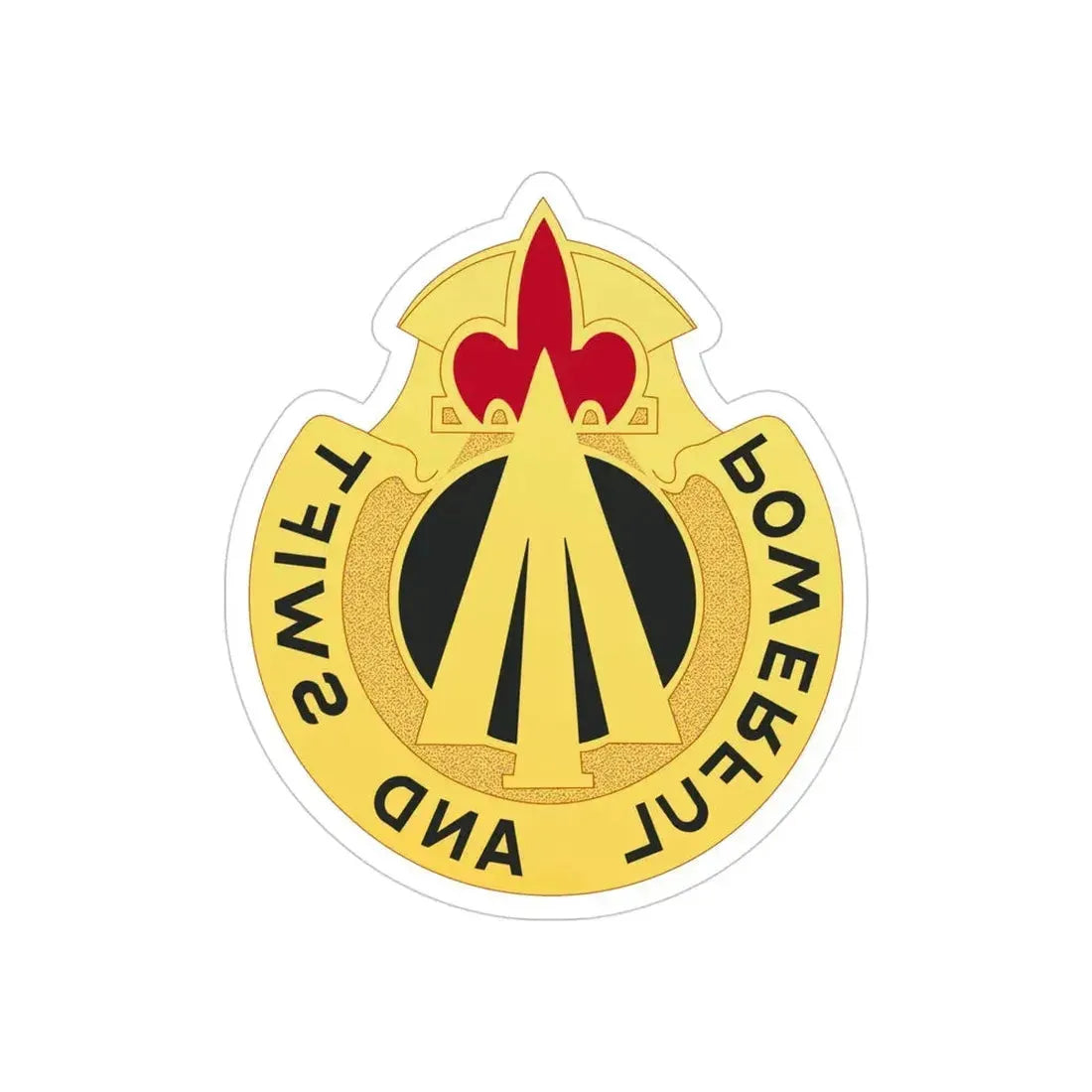 36th Artillery Group (U.S. Army) REVERSE PRINT Transparent Die-Cut STICKER - The Sticker Space