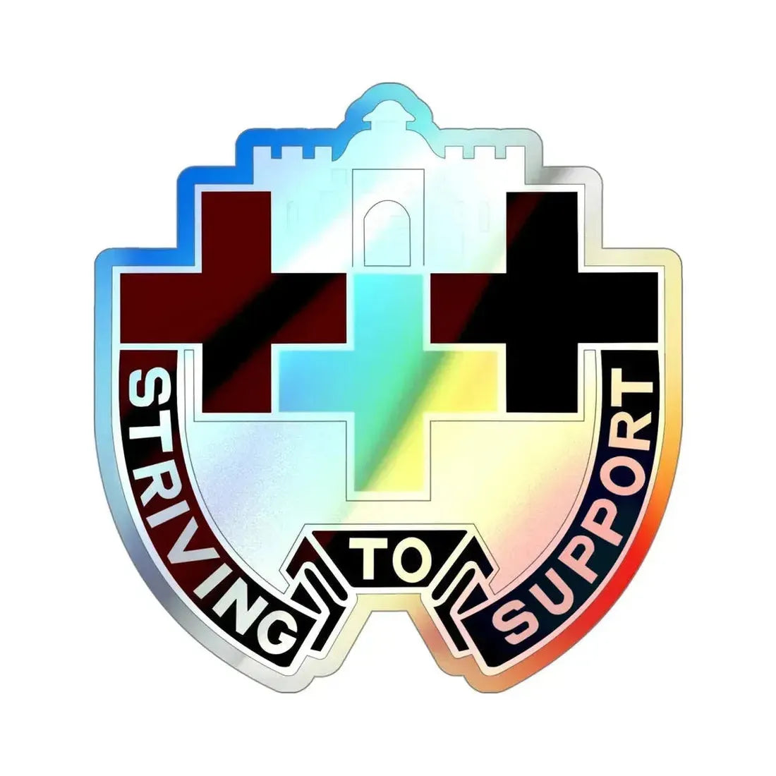 37 Medical Unit (U.S. Army) Holographic STICKER Die-Cut Vinyl Decal - The Sticker Space