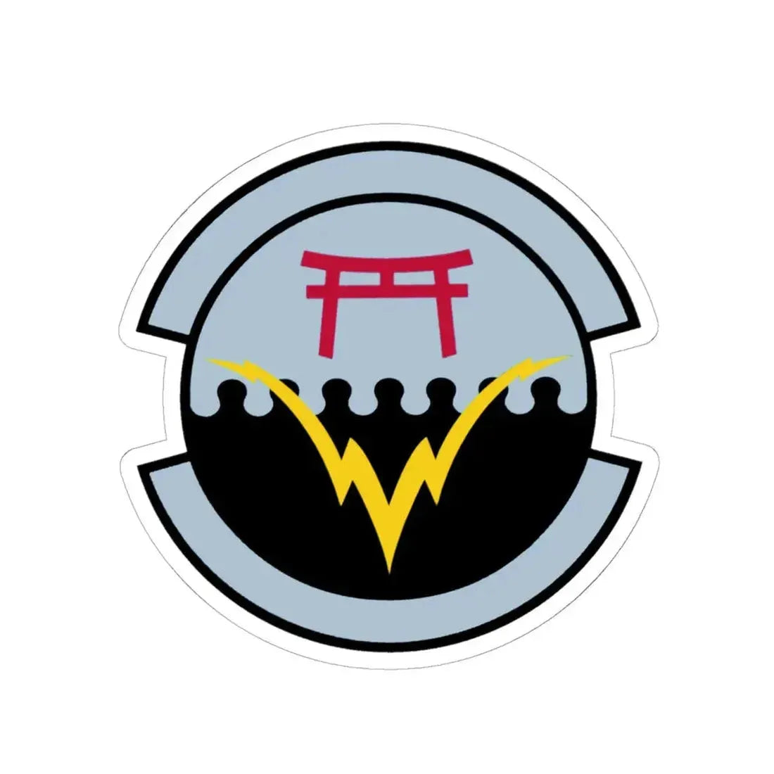 374 Communications Squadron PACAF (U.S. Air Force) STICKER Vinyl Kiss-Cut Decal 6 Inch White - The Sticker Space