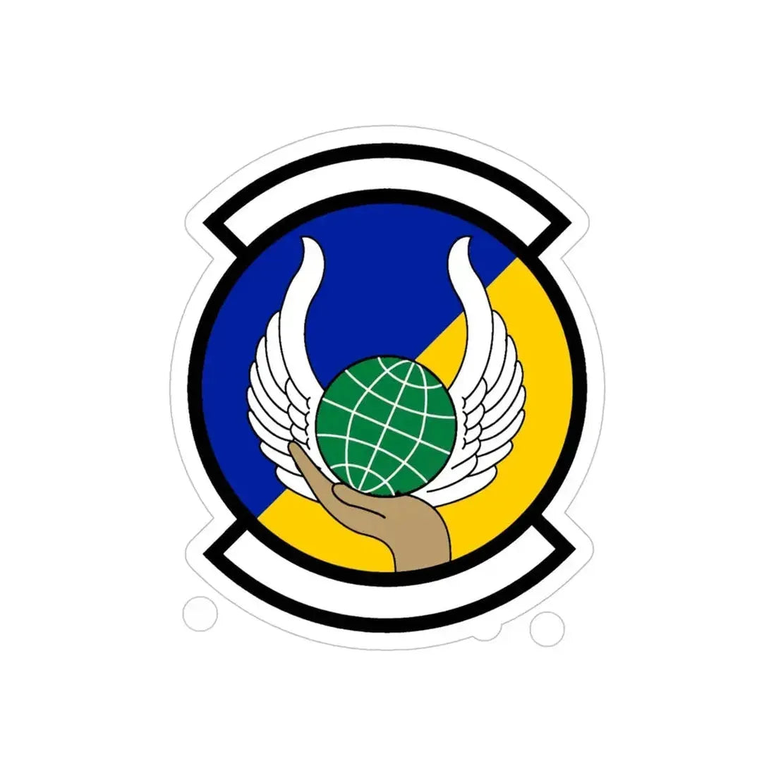 374 Force Support Squadron PACAF (U.S. Air Force) REVERSE PRINT Transparent Die-Cut STICKER - The Sticker Space