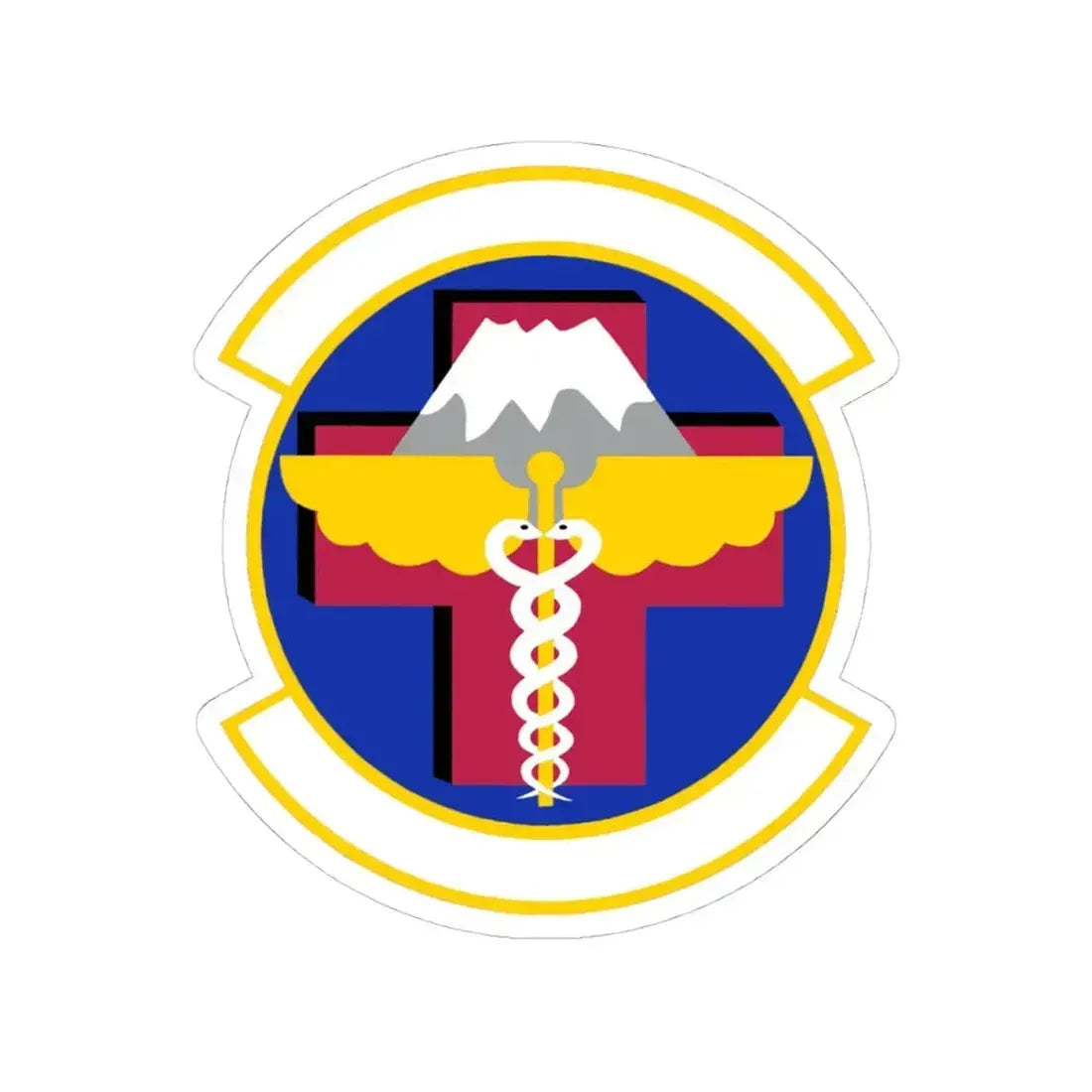 374 Healthcare Operations Squadron (U.S. Air Force) STICKER Vinyl Kiss-Cut Decal 4 Inch White - The Sticker Space