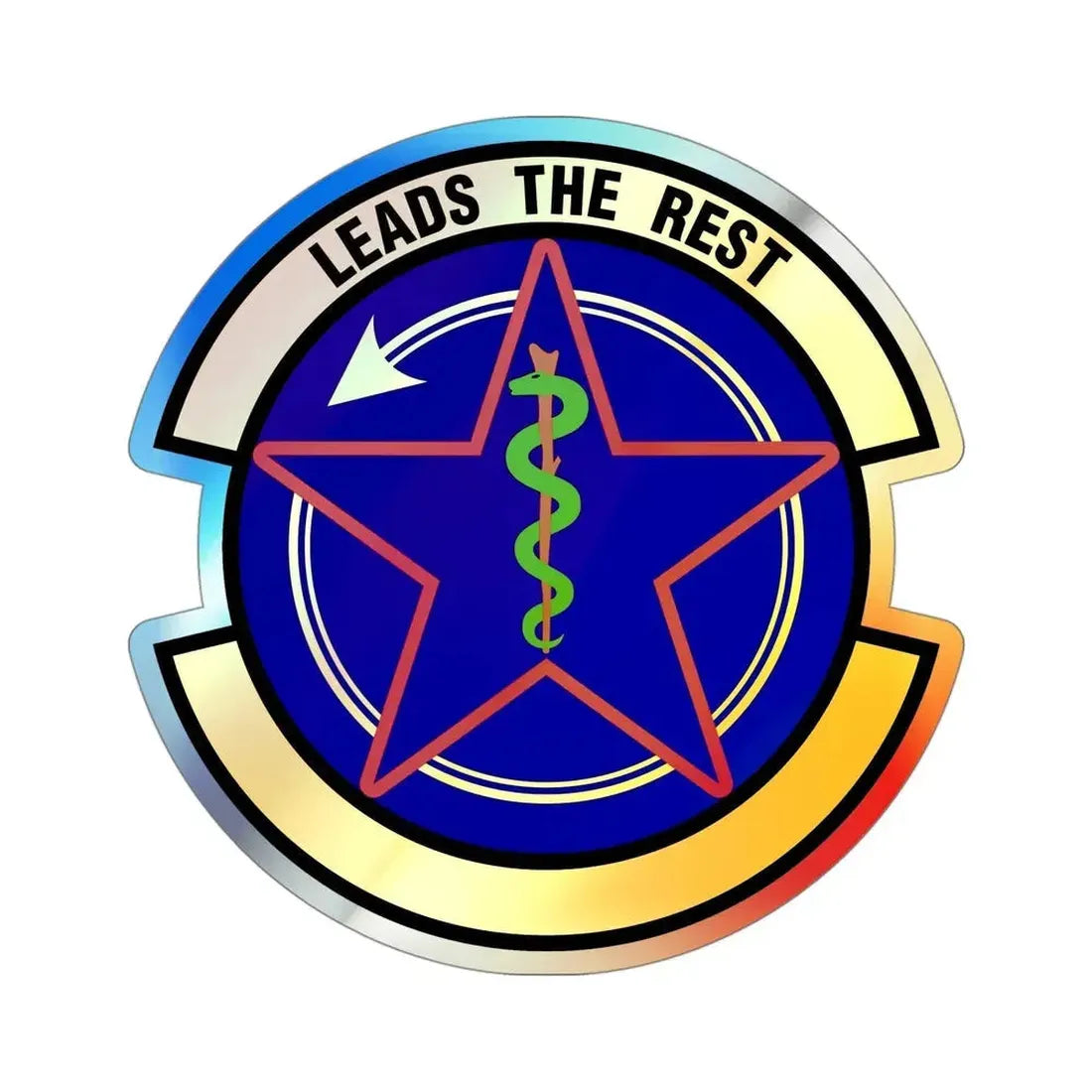 375 Operational Medical Readiness Squadron AMC (U.S. Air Force) Holographic STICKER Die-Cut Vinyl Decal - The Sticker Space