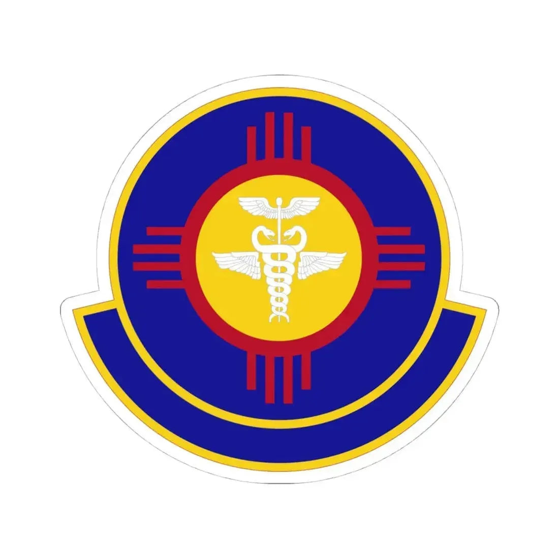 377 Operational Medical Readiness Squaron AFGSC (U.S. Air Force) STICKER Vinyl Kiss-Cut Decal 4 Inch White - The Sticker Space