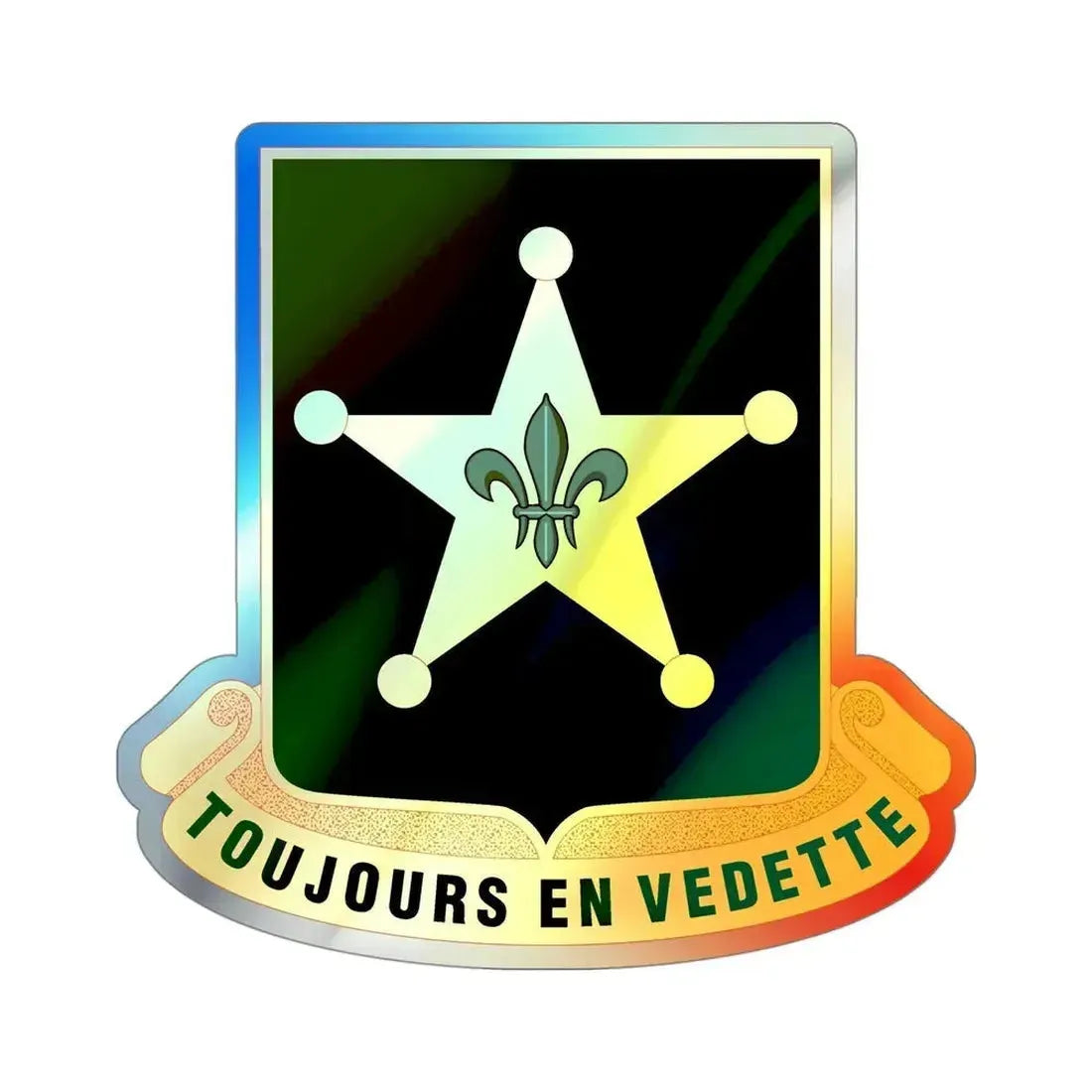 387 Military Police Battalion (U.S. Army) Holographic STICKER Die-Cut Vinyl Decal - The Sticker Space