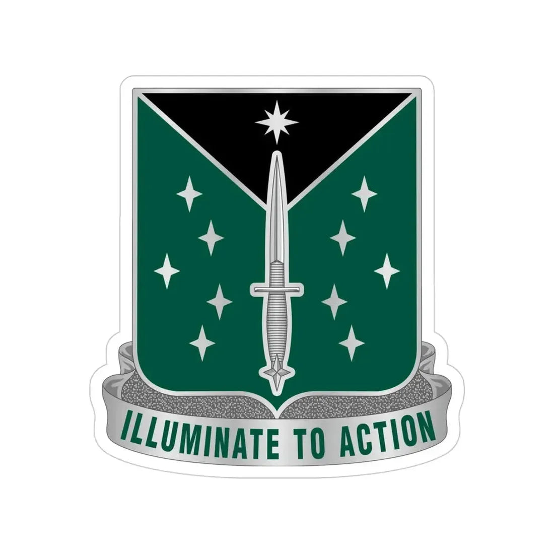 389 Military Intelligence Battalion 2 (U.S. Army) Transparent STICKER Die-Cut Vinyl Decal - The Sticker Space