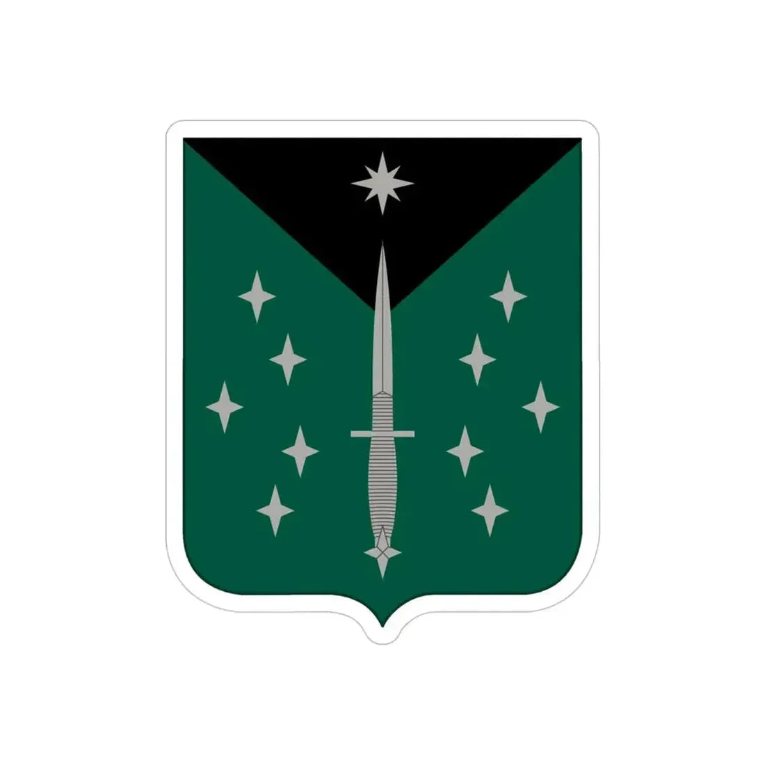 389 Military Intelligence Battalion (U.S. Army) REVERSE PRINT Transparent Die-Cut STICKER - The Sticker Space