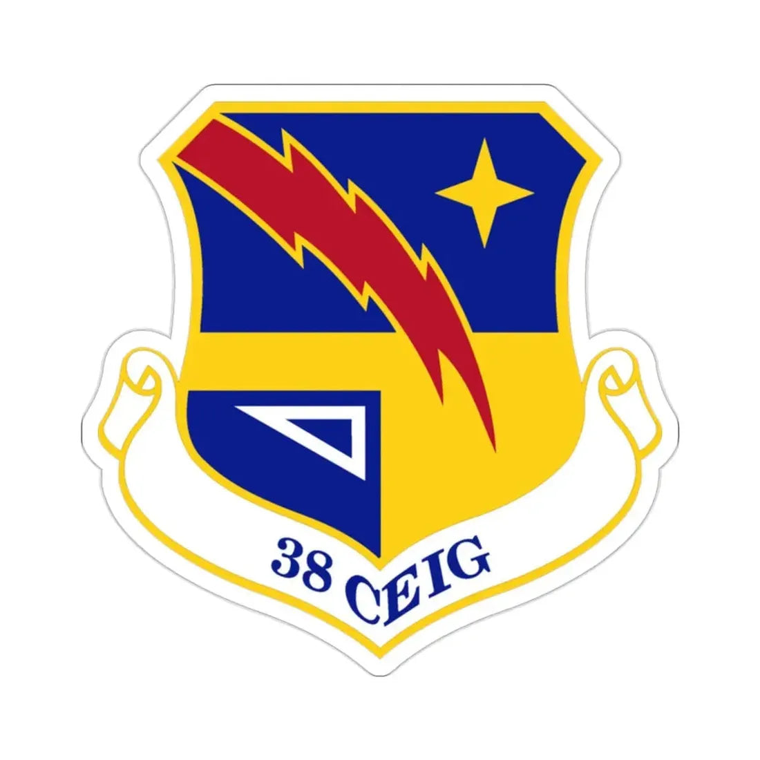 38th Cyberspace Engineering Installation Group (U.S. Air Force) STICKER Vinyl Die-Cut Decal - The Sticker Space