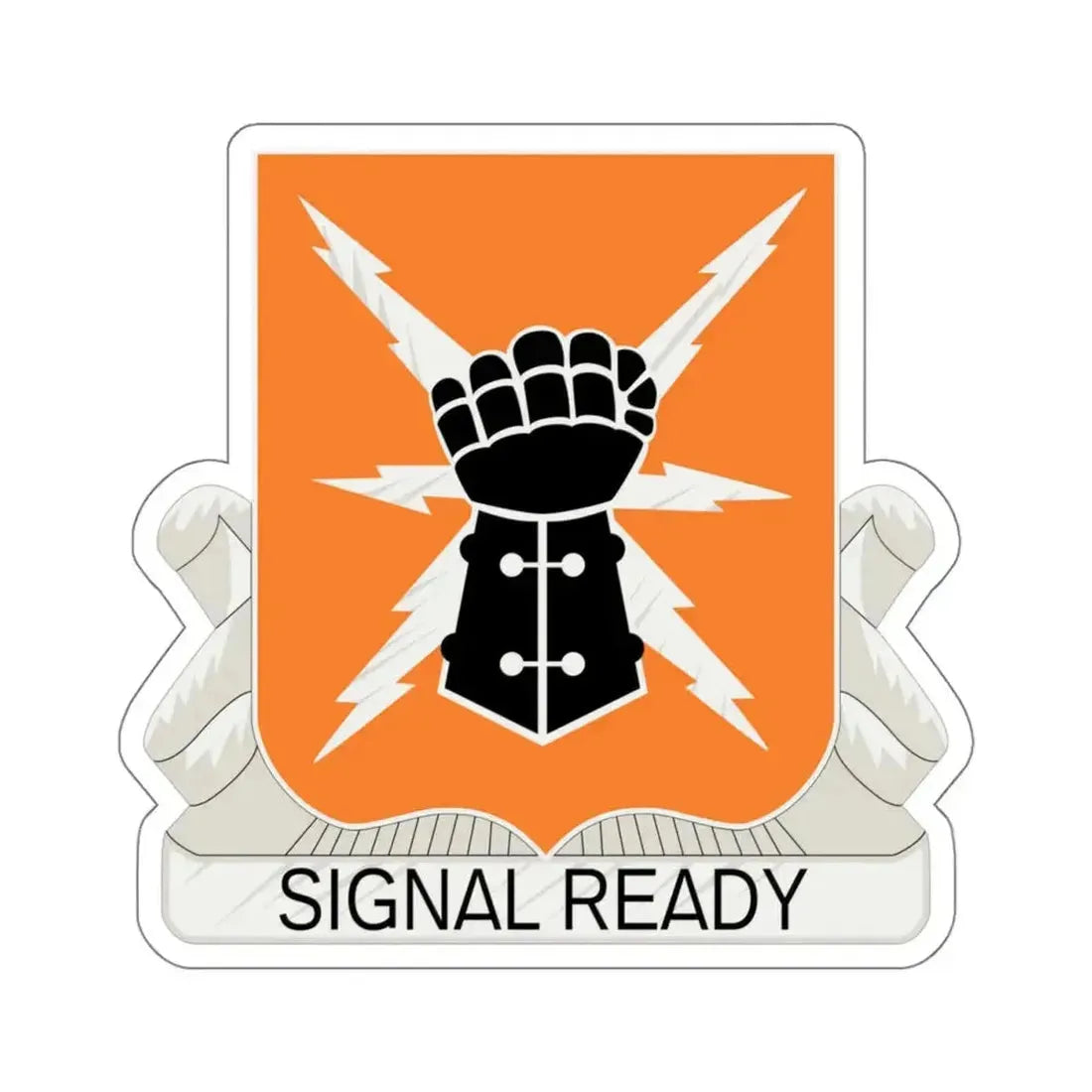 38th Signal Battalion (U.S. Army) STICKER Vinyl Kiss-Cut Decal 4 Inch White - The Sticker Space