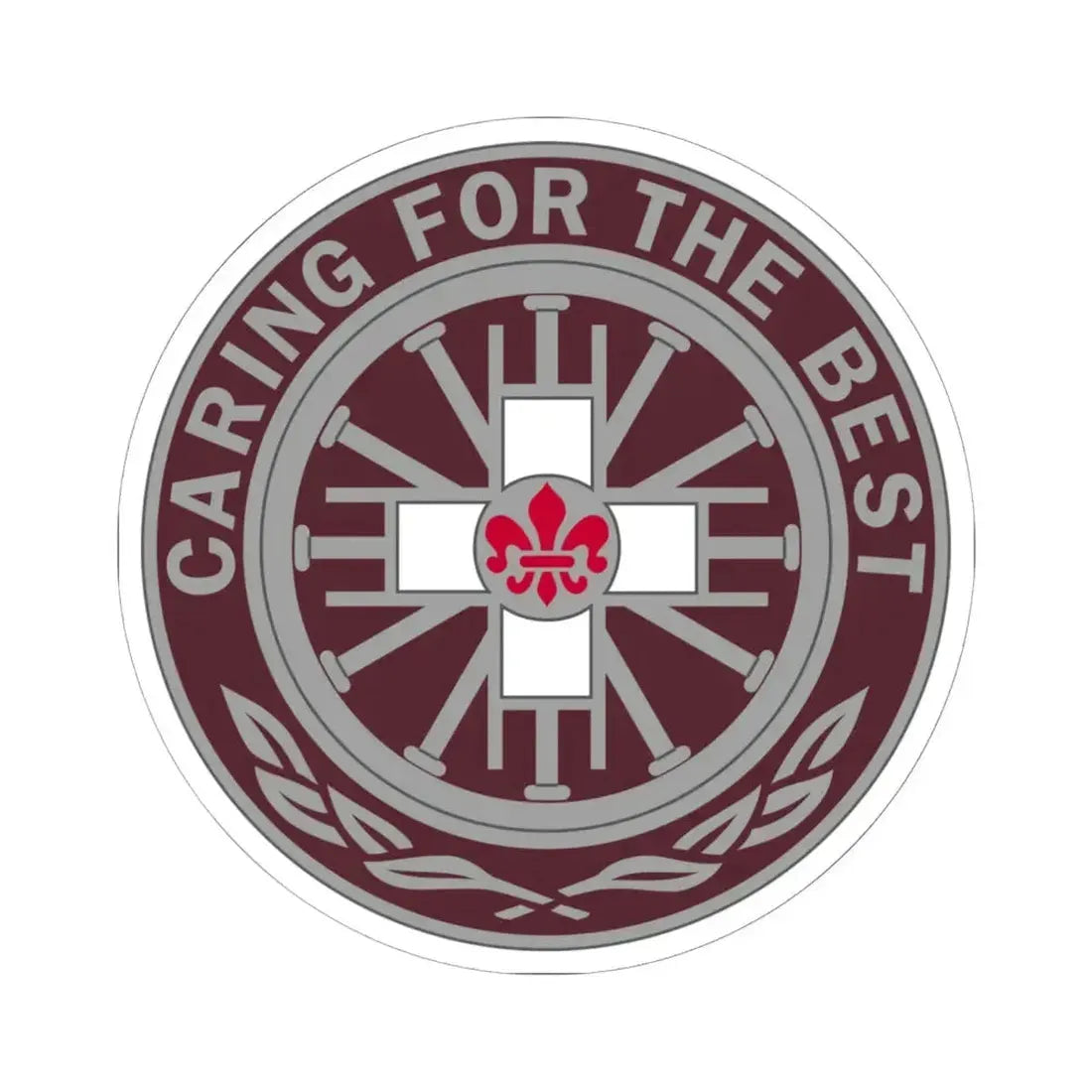 396 Field Hospital (U.S. Army) STICKER Vinyl Kiss-Cut Decal 6 Inch White - The Sticker Space