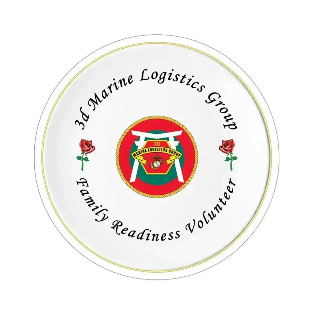 3d Marines Logistics Group Family Readiness Volunteer (USMC) STICKER Vinyl Die-Cut Decal - The Sticker Space