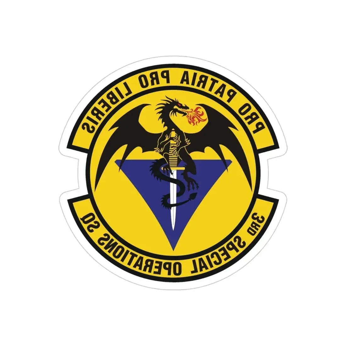 3d Special Operations Squadron (U.S. Air Force) REVERSE PRINT Transparent Die-Cut STICKER - The Sticker Space