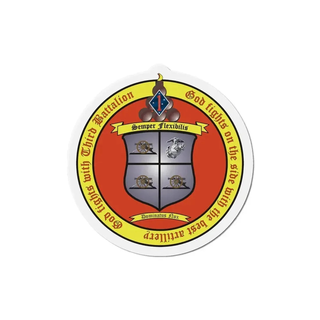3rd Battalion 11th Marines 1 (USMC) Refrigerator Magnet - The Sticker Space
