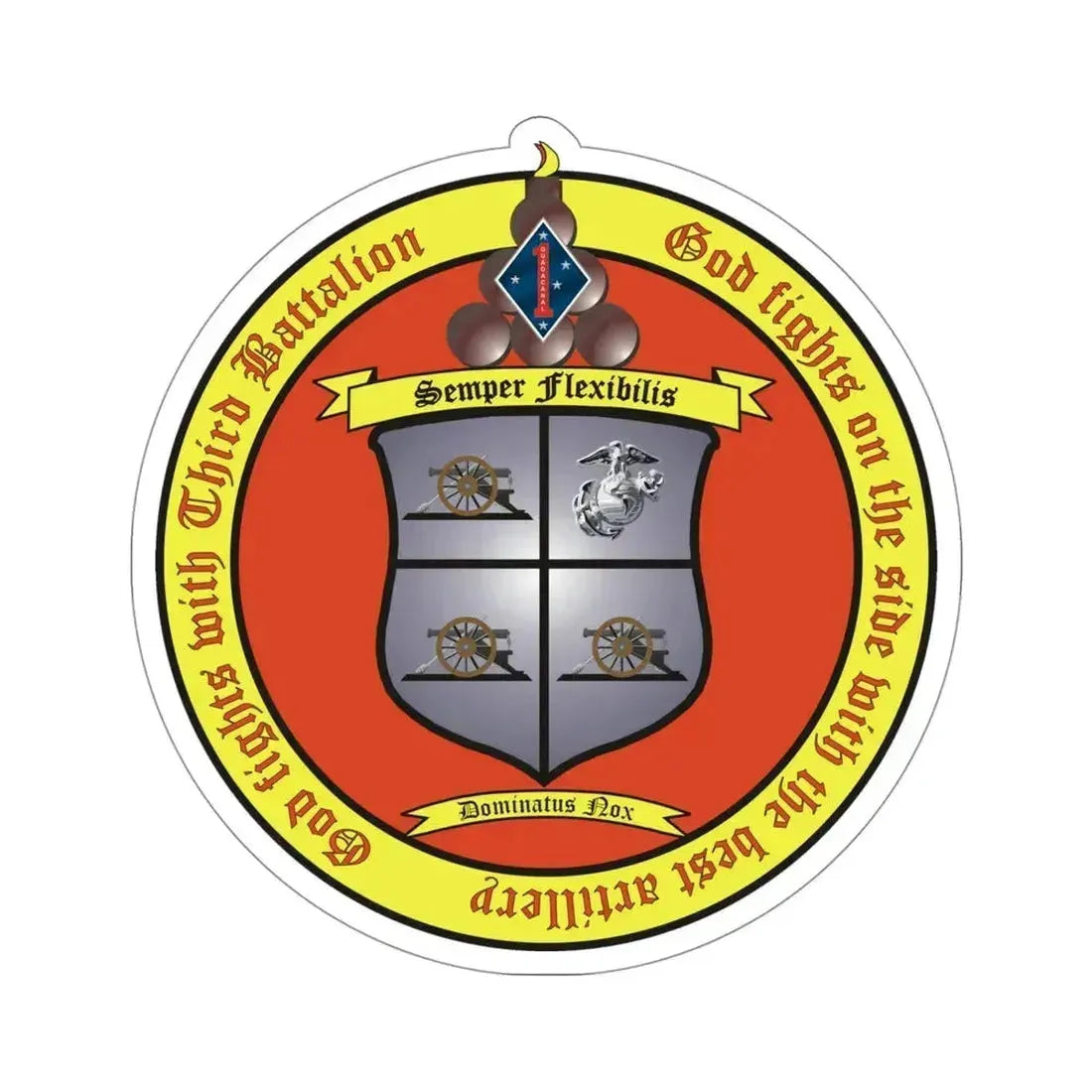 3rd Battalion 11th Marines (USMC) STICKER Vinyl Die-Cut Decal - The Sticker Space