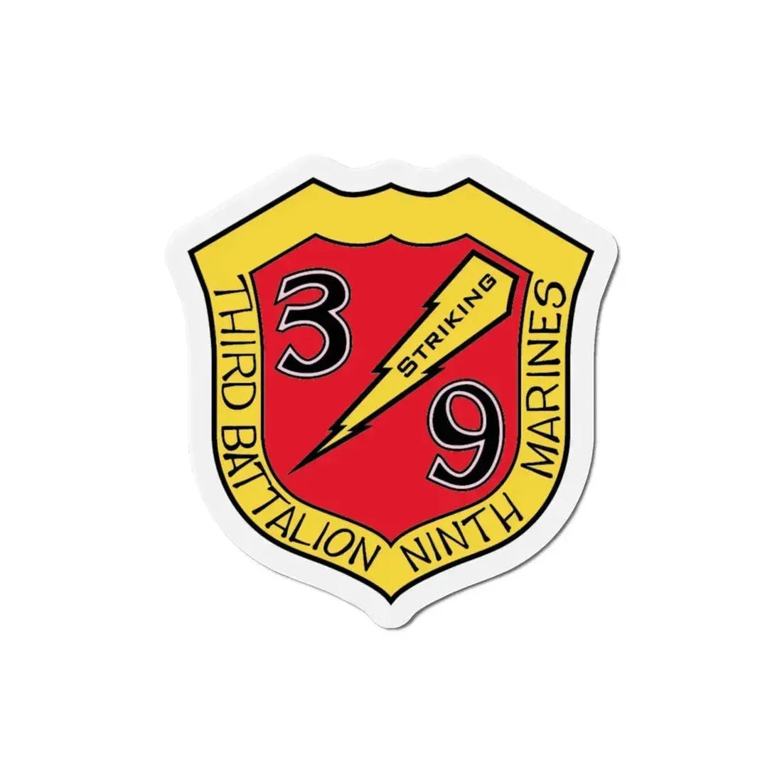 3rd Bn 9th Marines (USMC) Refrigerator Magnet - The Sticker Space