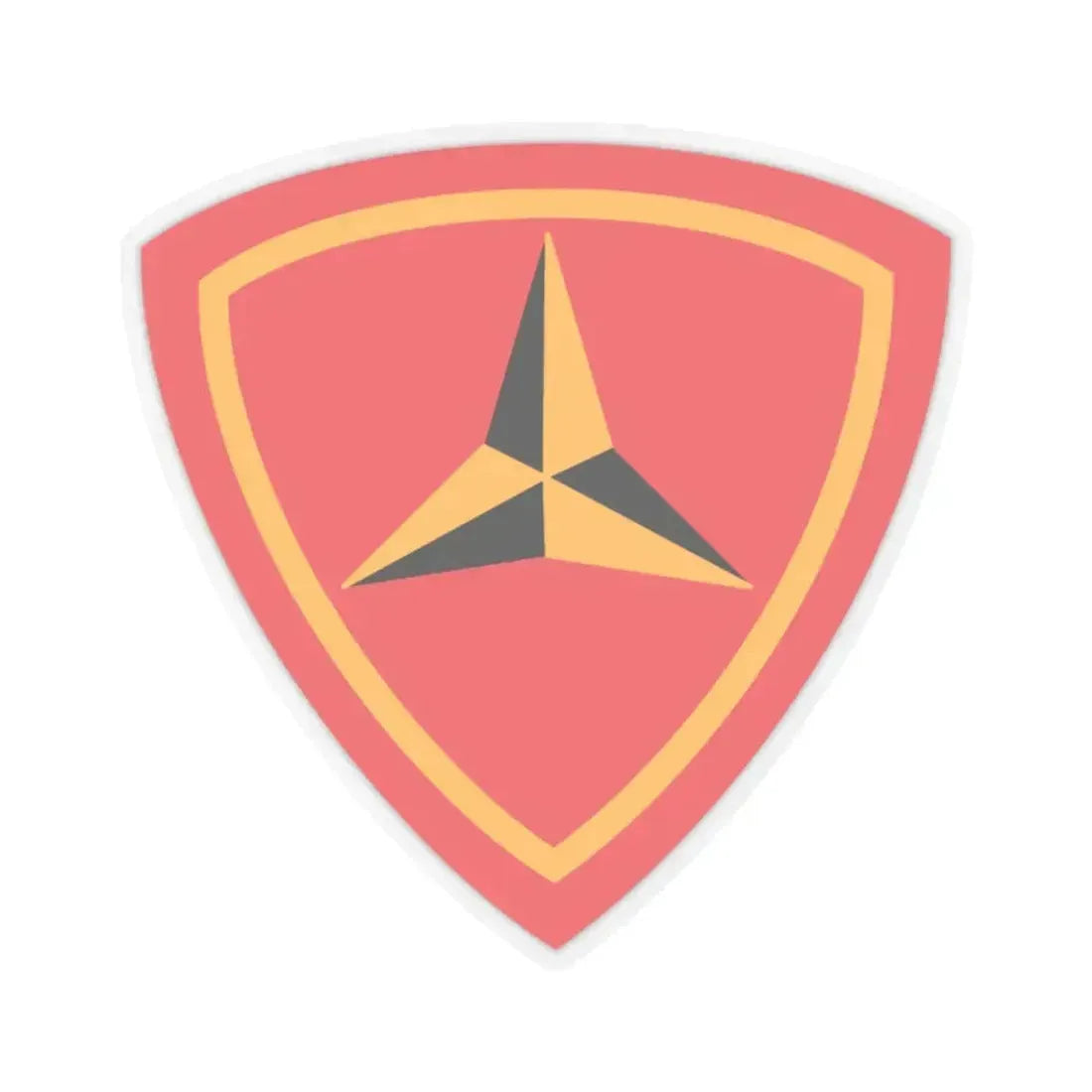 3RD Marine Divn (USMC) STICKER Vinyl Kiss-Cut Decal 6 Inch Transparent - The Sticker Space