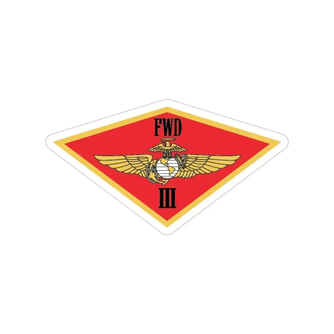 3rd MAW FWD (USMC) Transparent STICKER Die-Cut Vinyl Decal - The Sticker Space
