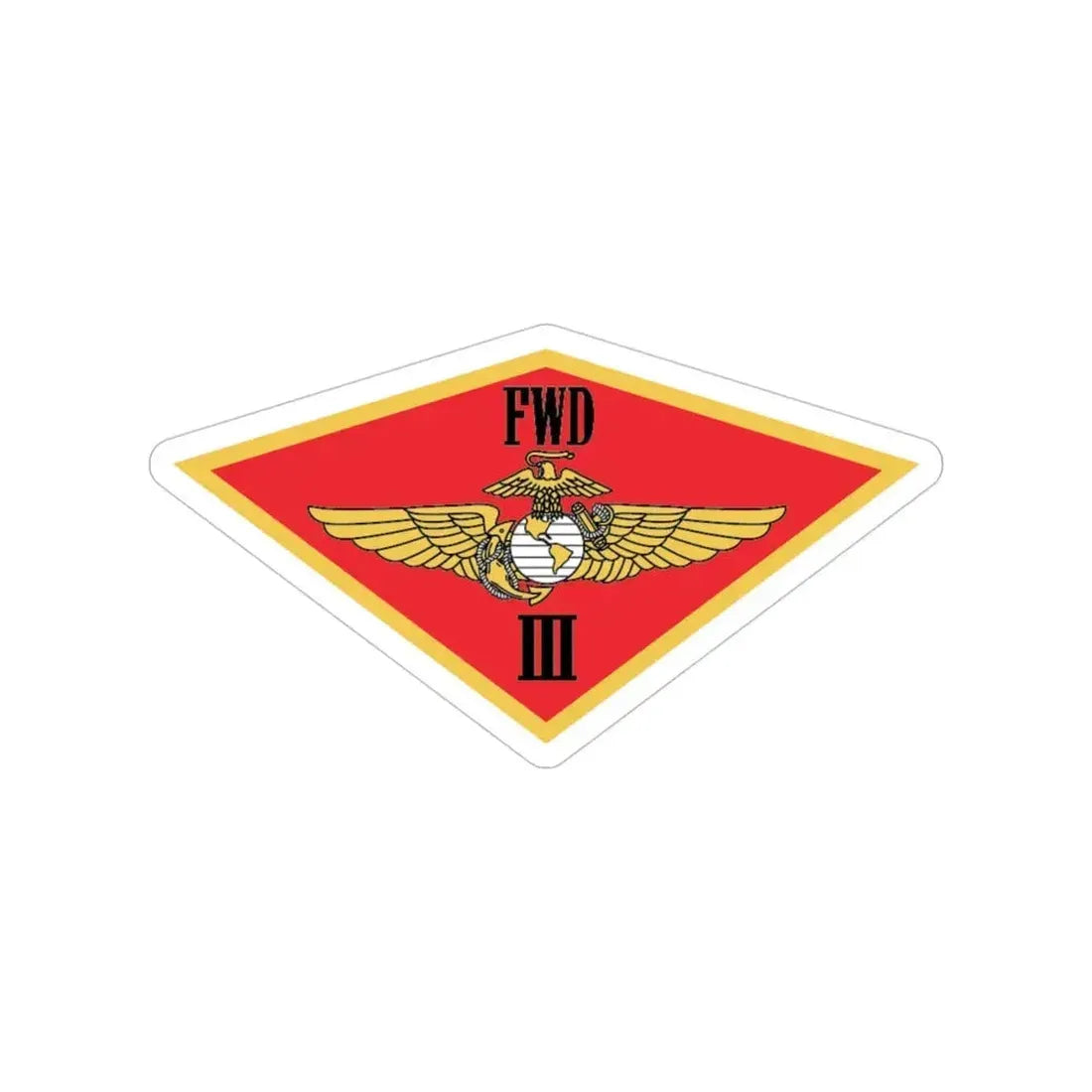 3rd MAW FWD (USMC) Transparent STICKER Die-Cut Vinyl Decal - The Sticker Space