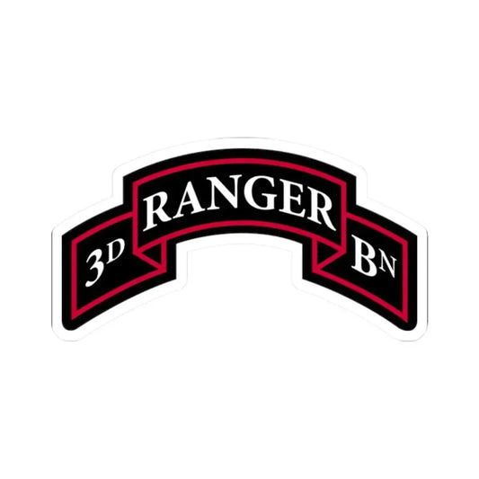 3rd Ranger Battalion (U.S. Army) STICKER Vinyl Kiss-Cut Decal 2 Inch White - The Sticker Space