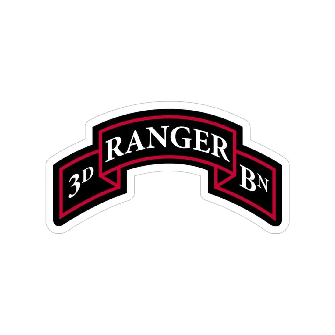 3rd Ranger Battalion (U.S. Army) Transparent STICKER Die-Cut Vinyl Decal - The Sticker Space