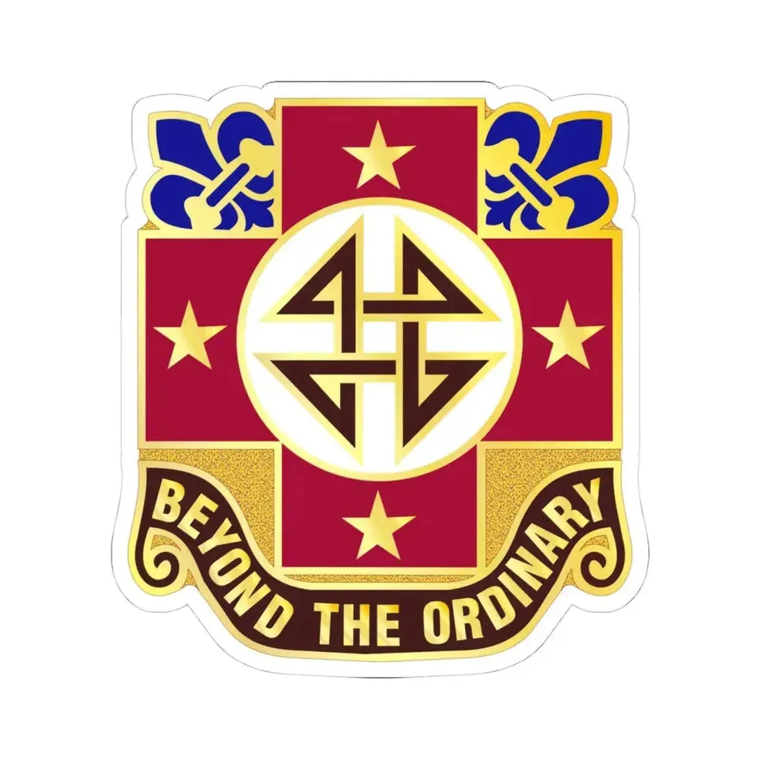 4 Evacuation Hospital (U.S. Army) STICKER Vinyl Kiss-Cut Decal 4 Inch White - The Sticker Space