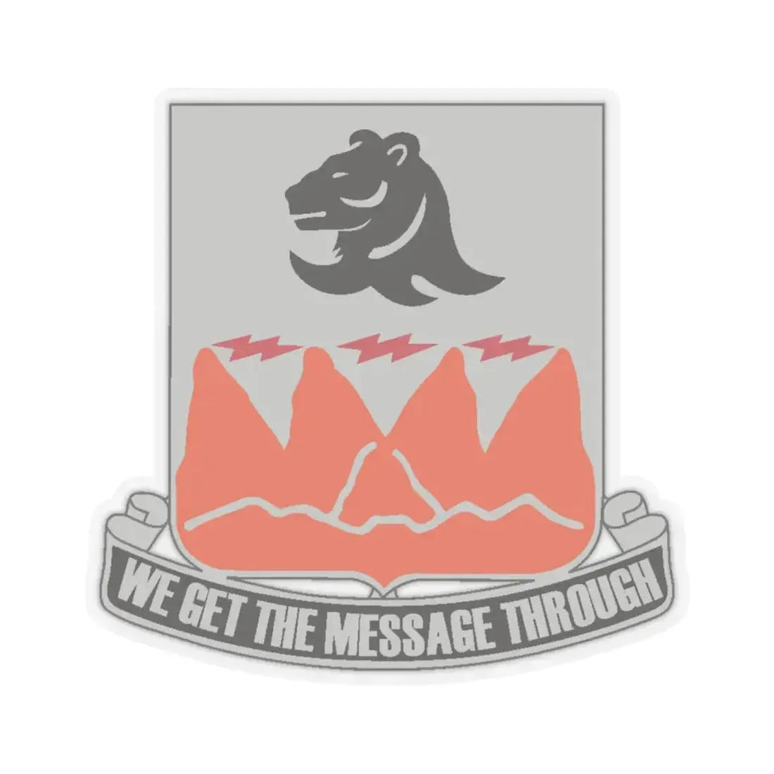 4 Signal Battalion (U.S. Army) STICKER Vinyl Kiss-Cut Decal 6 Inch Transparent - The Sticker Space