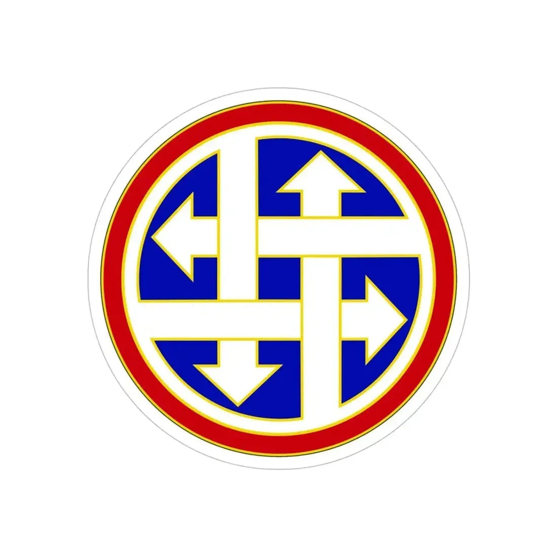 4 Sustainment Command (U.S. Army) REVERSE PRINT Transparent Die-Cut STICKER - The Sticker Space