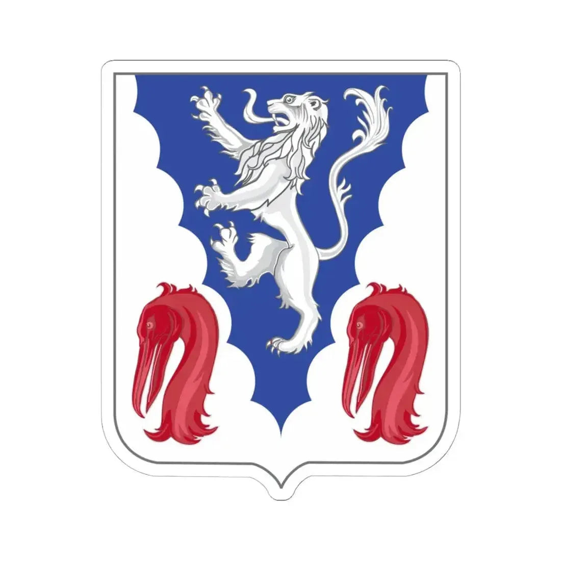 401 Glider Infantry Regiment 2 (U.S. Army) STICKER Vinyl Kiss-Cut Decal 6 Inch White - The Sticker Space