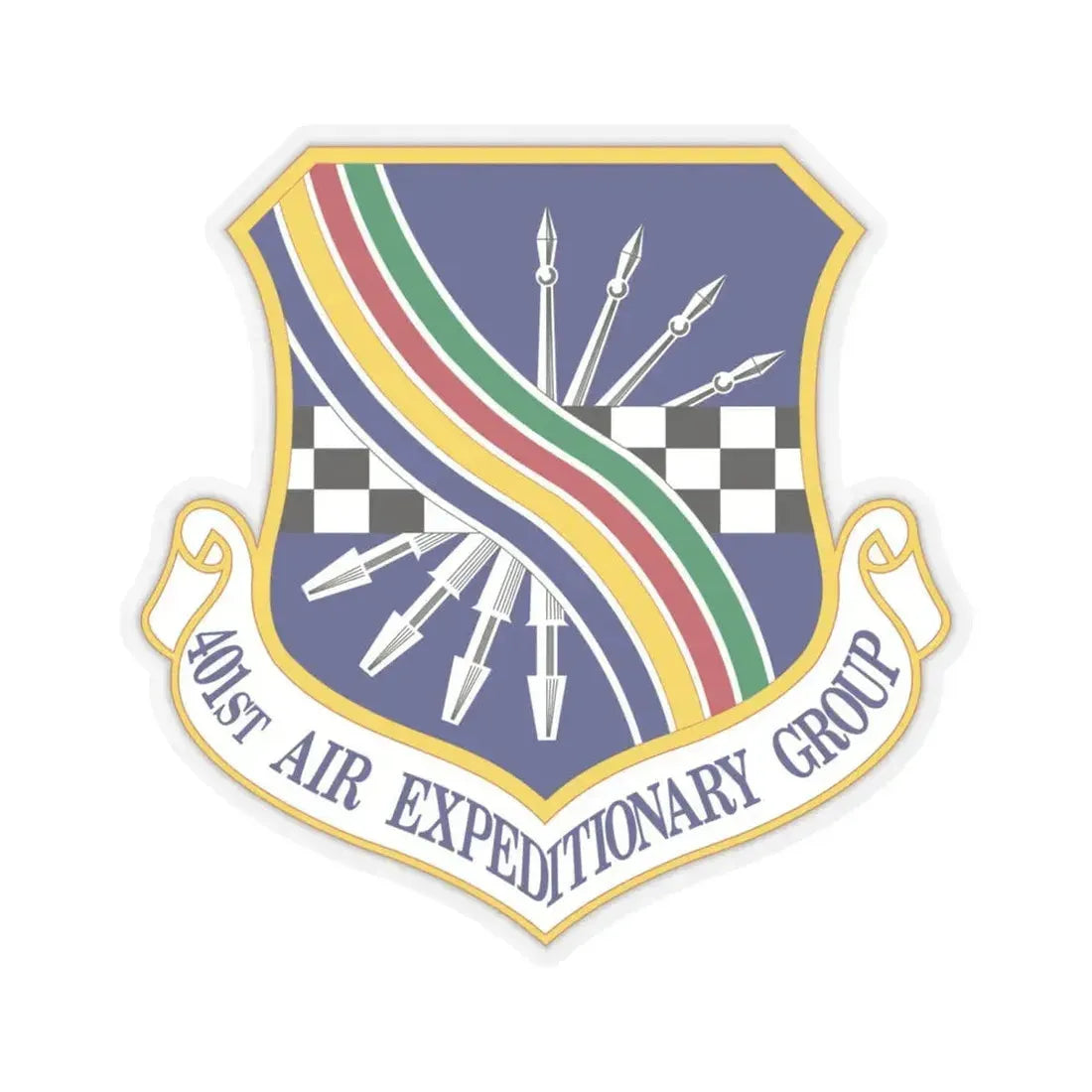 401st Air Expeditionary Group (U.S. Air Force) STICKER Vinyl Kiss-Cut Decal 6 Inch Transparent - The Sticker Space