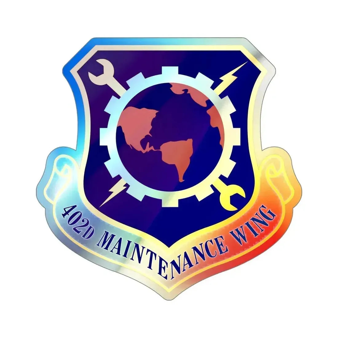 402d Maintenance Wing (U.S. Air Force) Holographic STICKER Die-Cut Vinyl Decal - The Sticker Space