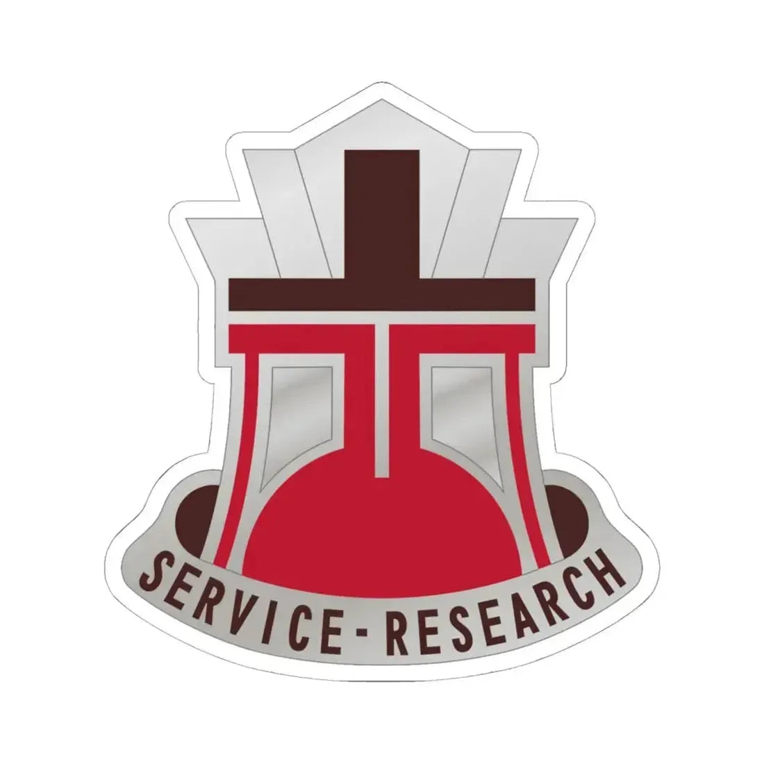 406 Medical Laboratory (U.S. Army) STICKER Vinyl Kiss-Cut Decal 6 Inch White - The Sticker Space