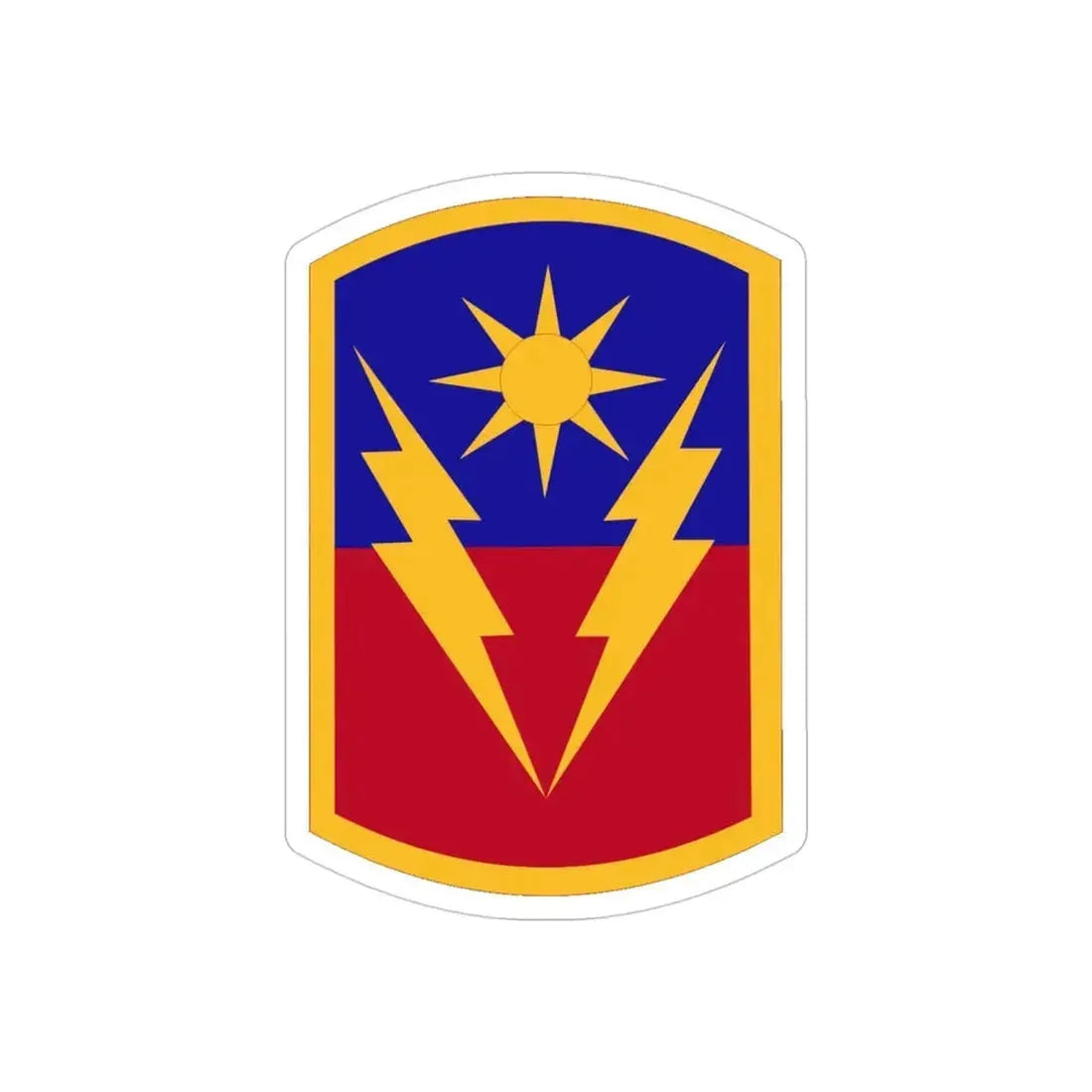 40th Armored Brigade (U.S. Army) REVERSE PRINT Transparent Die-Cut STICKER - The Sticker Space