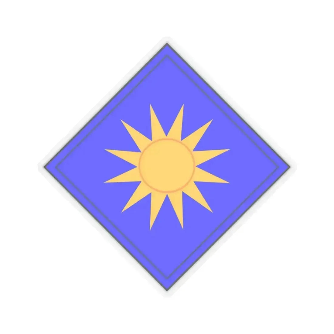 40th Infantry Division CSIB (U.S. Army) STICKER Vinyl Kiss-Cut Decal 6 Inch Transparent - The Sticker Space