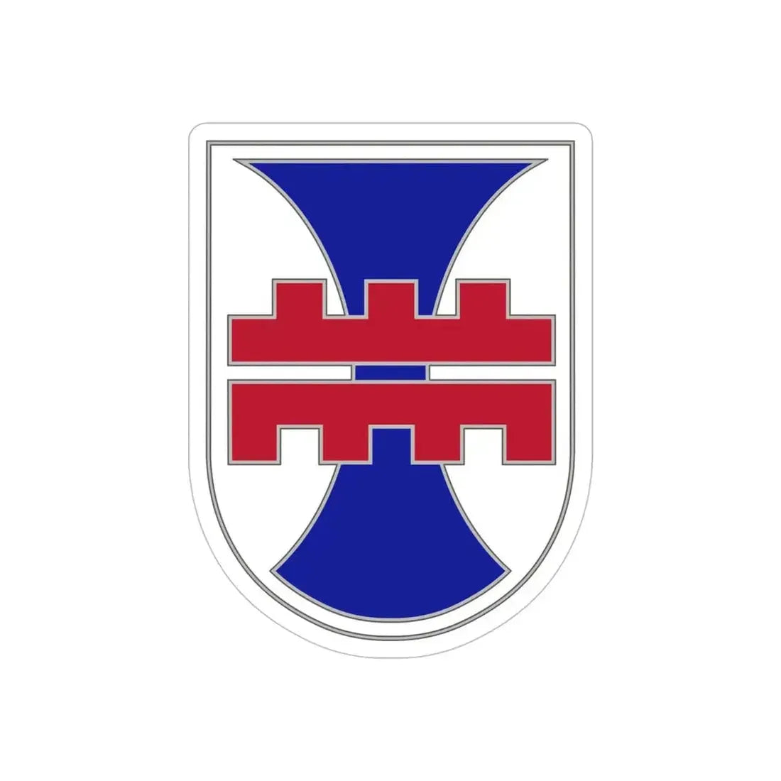 412 Engineer Command (U.S. Army) REVERSE PRINT Transparent Die-Cut STICKER - The Sticker Space