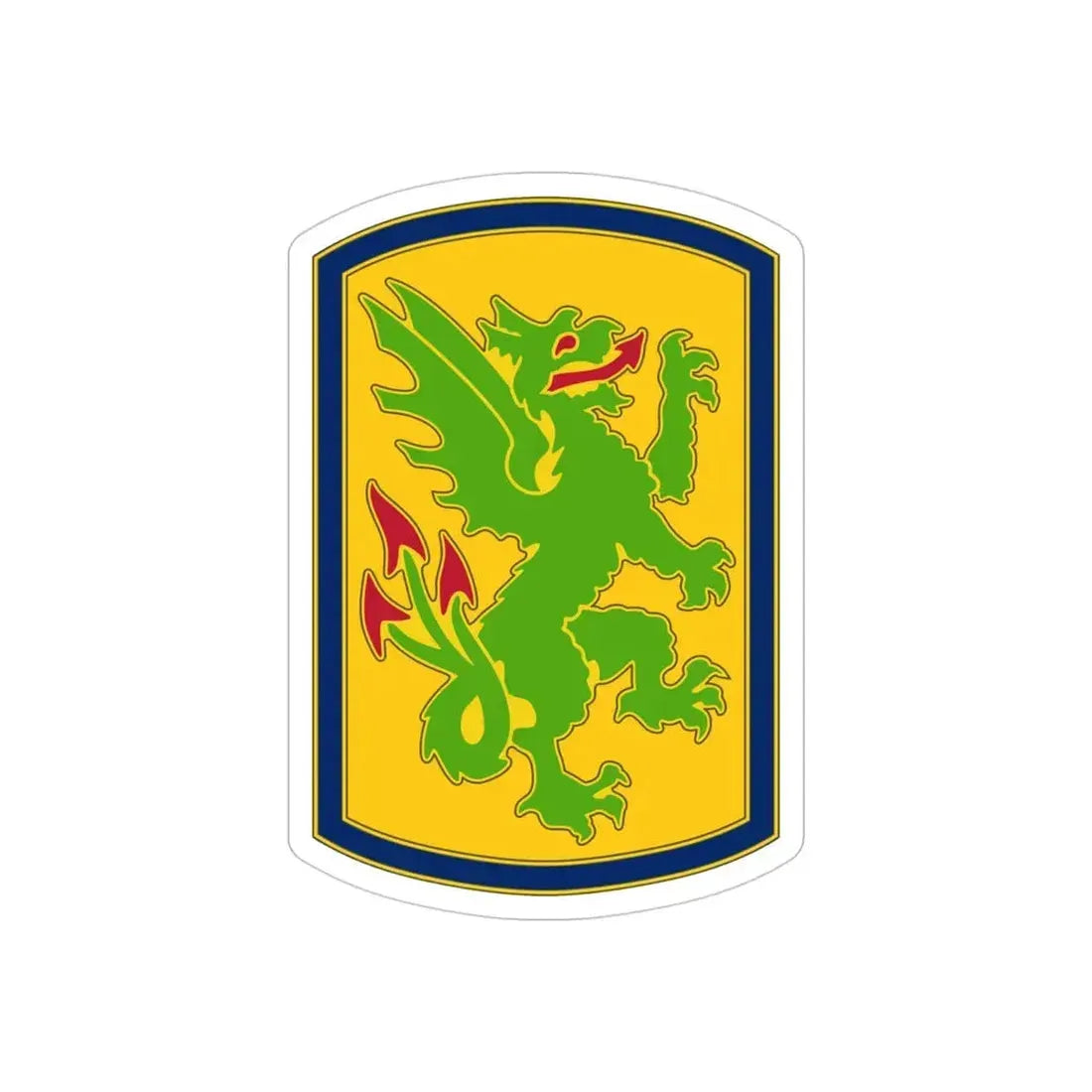 415 Chemical Brigade (U.S. Army) REVERSE PRINT Transparent Die-Cut STICKER - The Sticker Space