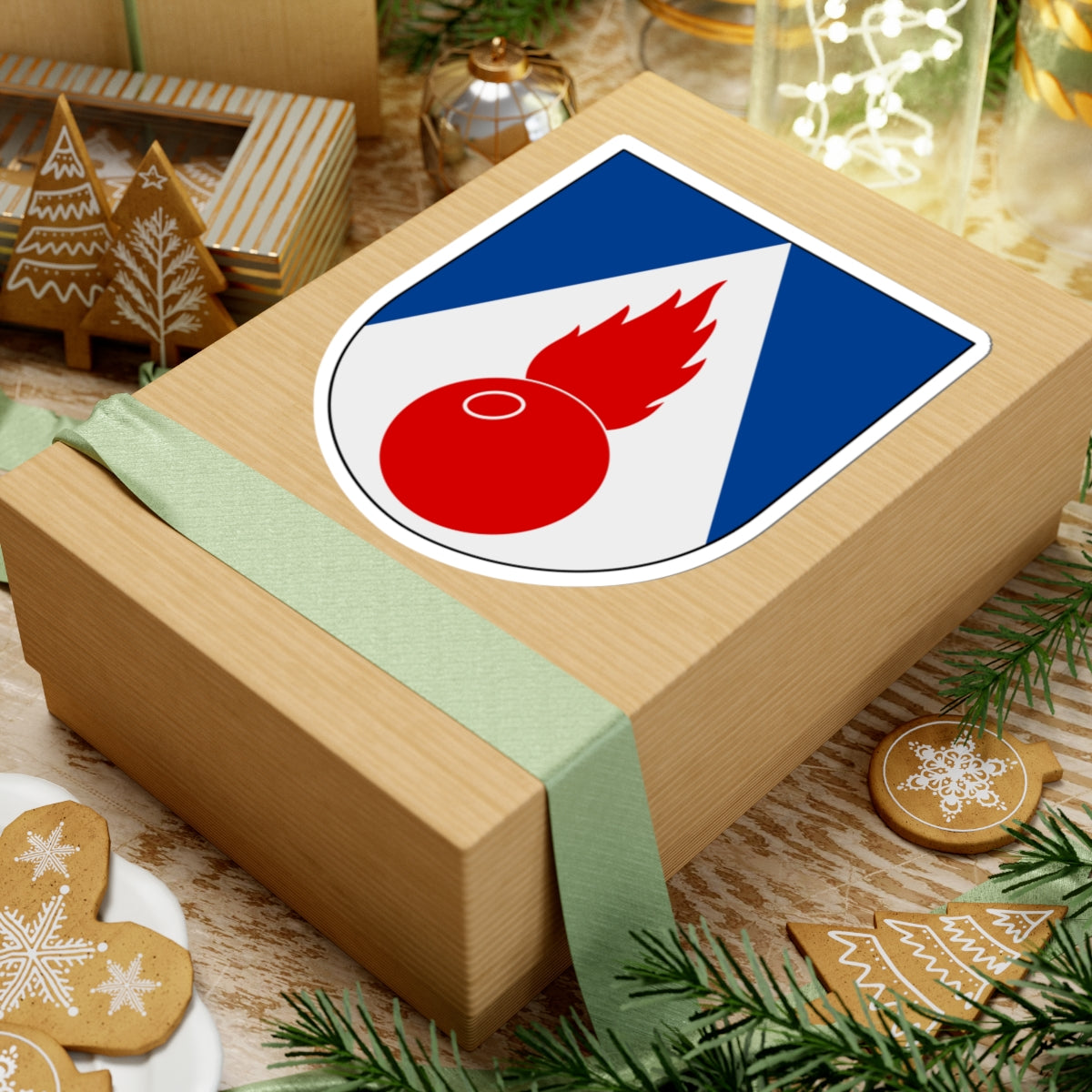 Artilleriregementet 921. kompaniet vapen (Sweden) (Coat of Arms) STICKER Vinyl Kiss-Cut Decal