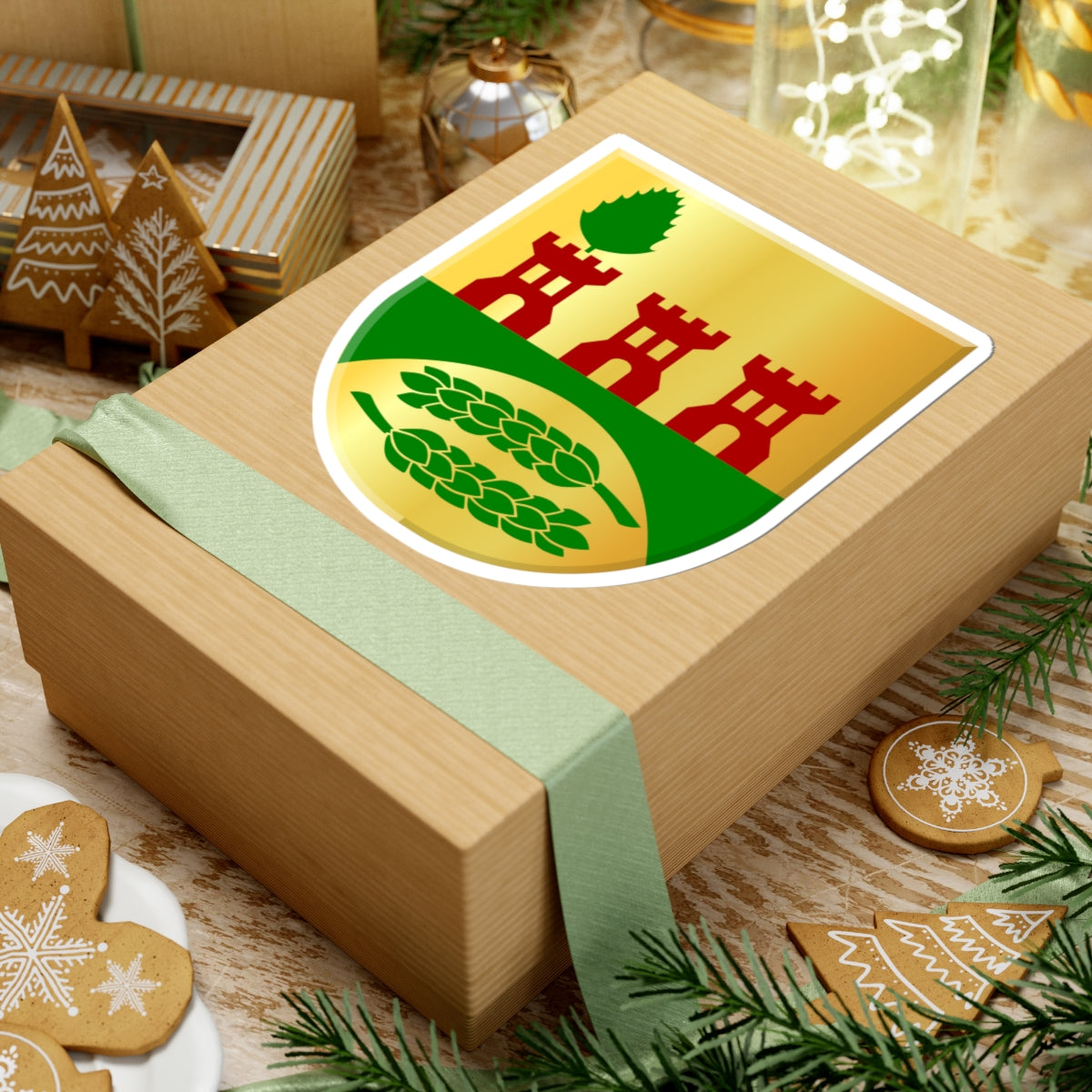 Akkerwoude wapen (Netherlands) (Coat of Arms) STICKER Vinyl Kiss-Cut Decal