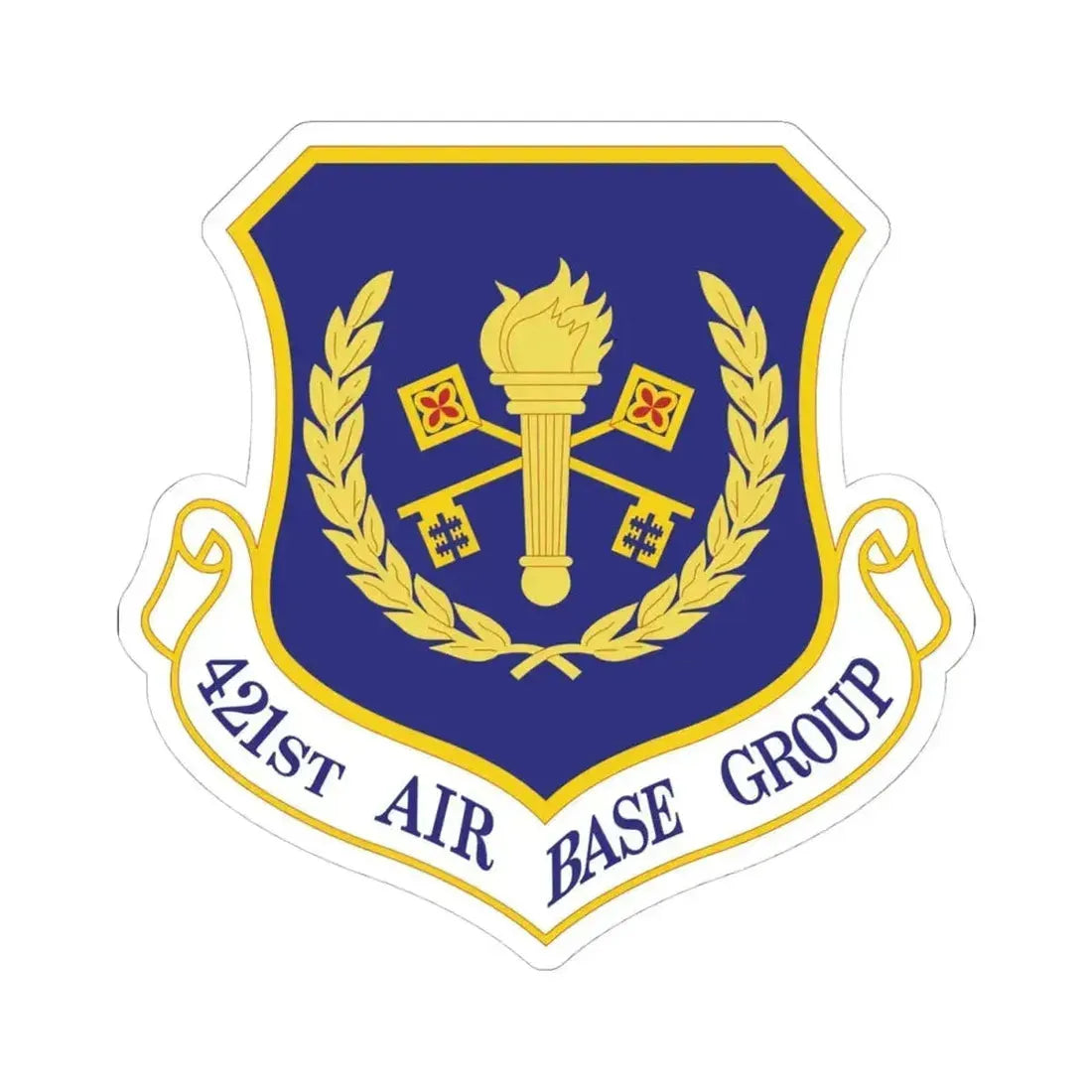 421st Air Base Group (U.S. Air Force) STICKER Vinyl Kiss-Cut Decal 4 Inch White - The Sticker Space