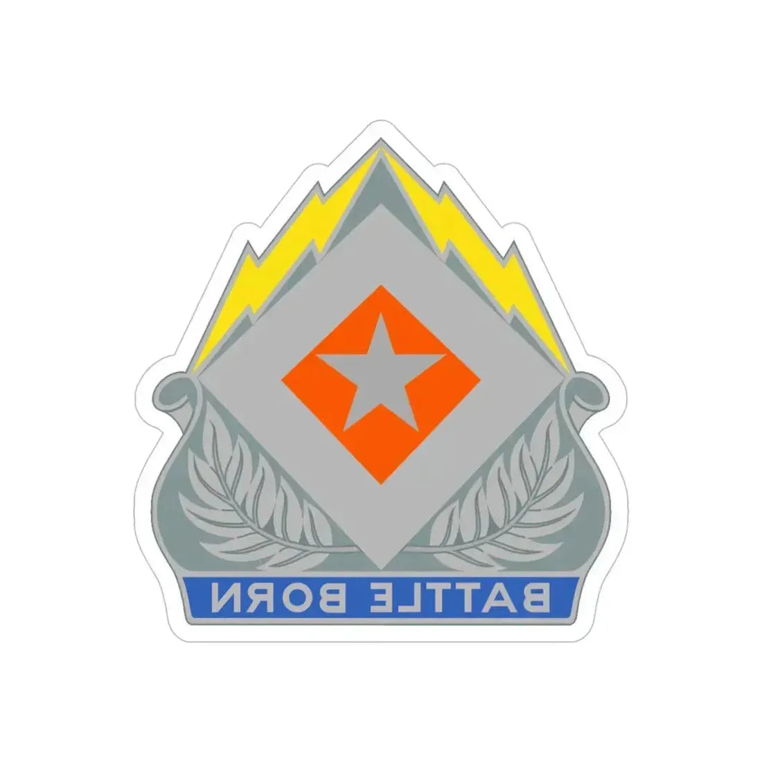 422 Signal Battalion (U.S. Army) REVERSE PRINT Transparent Die-Cut STICKER - The Sticker Space