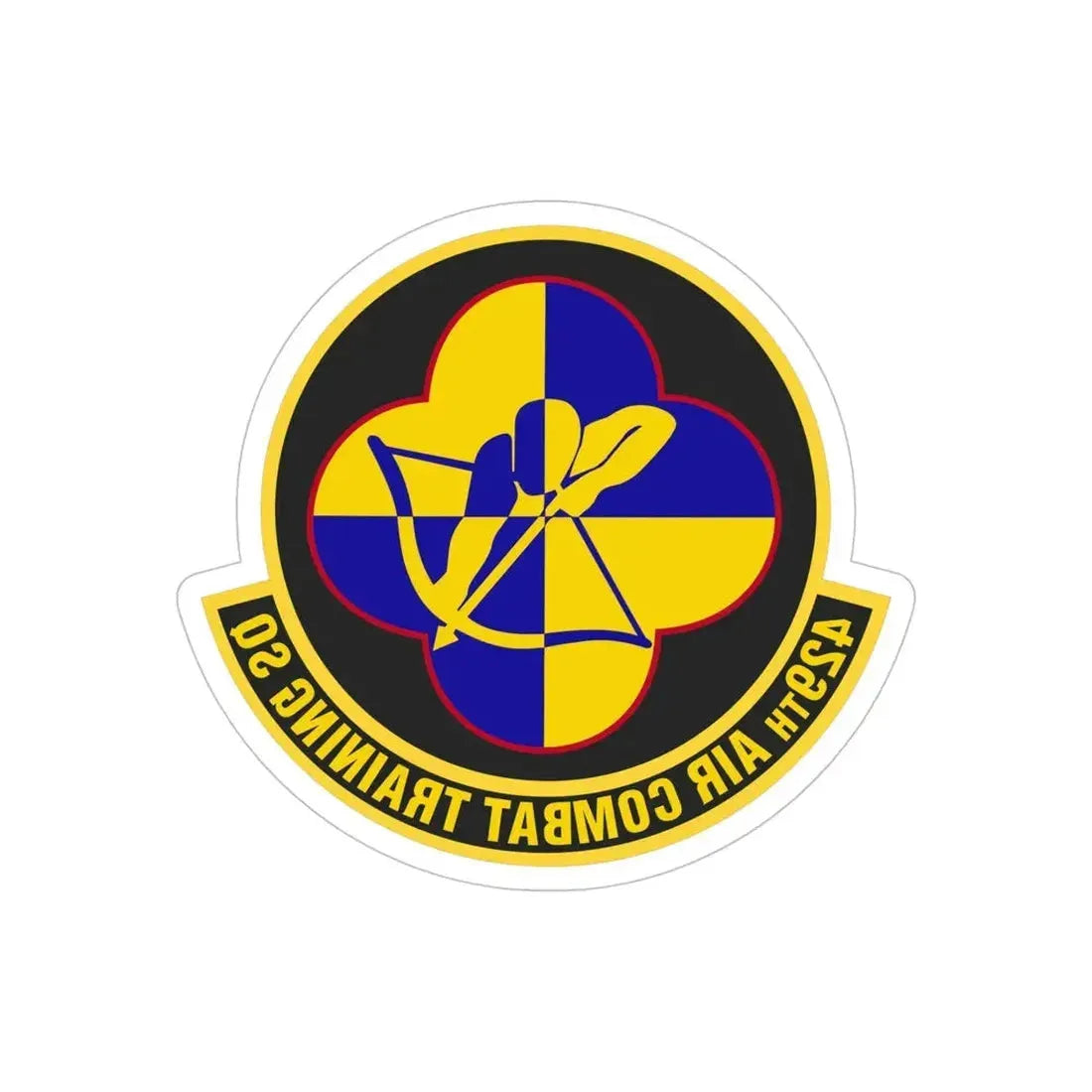 429th Air Combat Training Squadron (U.S. Air Force) REVERSE PRINT Transparent Die-Cut STICKER - The Sticker Space