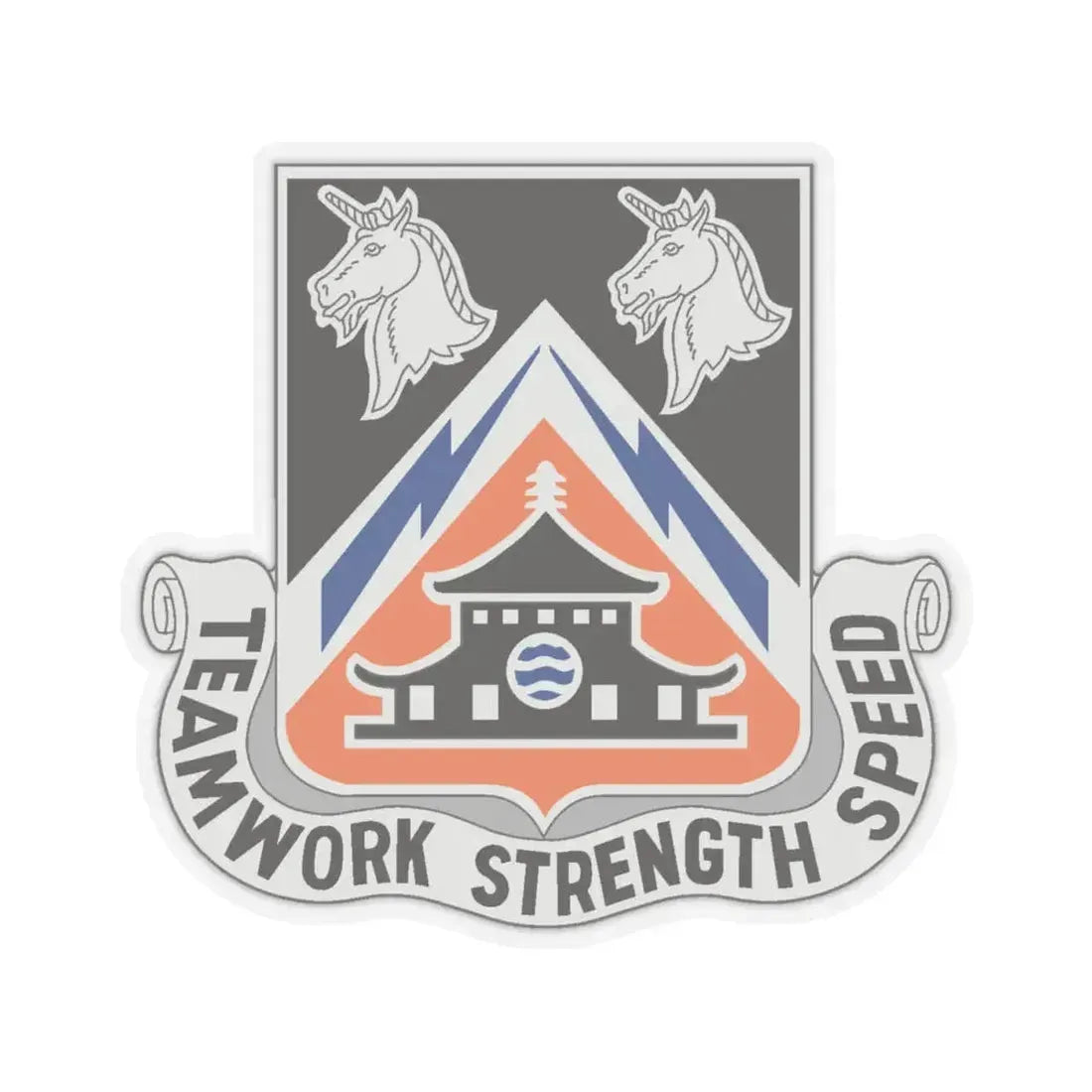 43 Signal Battalion (U.S. Army) STICKER Vinyl Kiss-Cut Decal 4 Inch Transparent - The Sticker Space