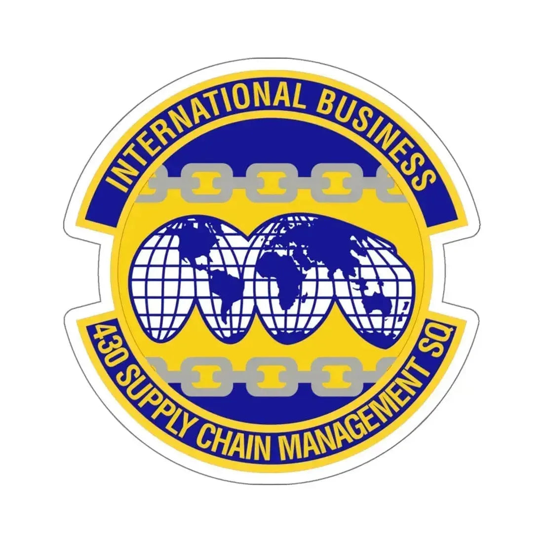 430th Supply Chain Management Squadron (U.S. Air Force) STICKER Vinyl Kiss-Cut Decal 6 Inch White - The Sticker Space